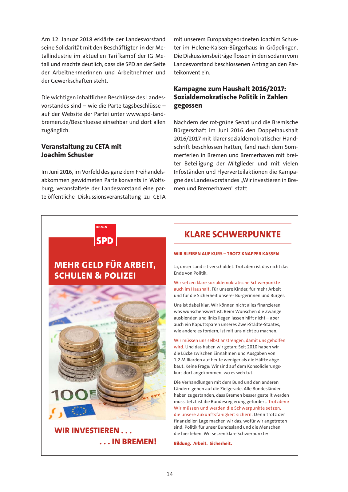 Vorschau SPD Jahrbuch Seite 14